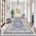 4x10 Runner Rug Non Slip, Washable Hallway Runner Rug, Nursery Room, Soft by Zesthome