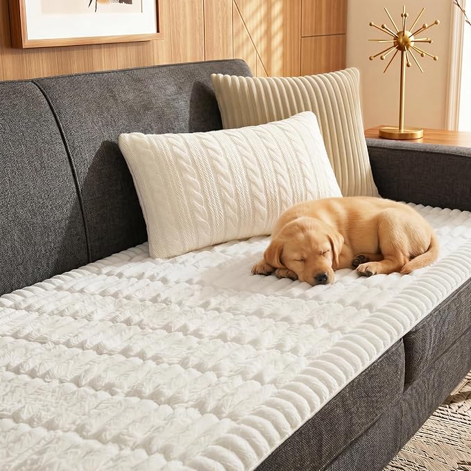 Fixwal Pet and Family Friendly Couch Covers, Washable Non-Slip Dog Mat by Fixwal