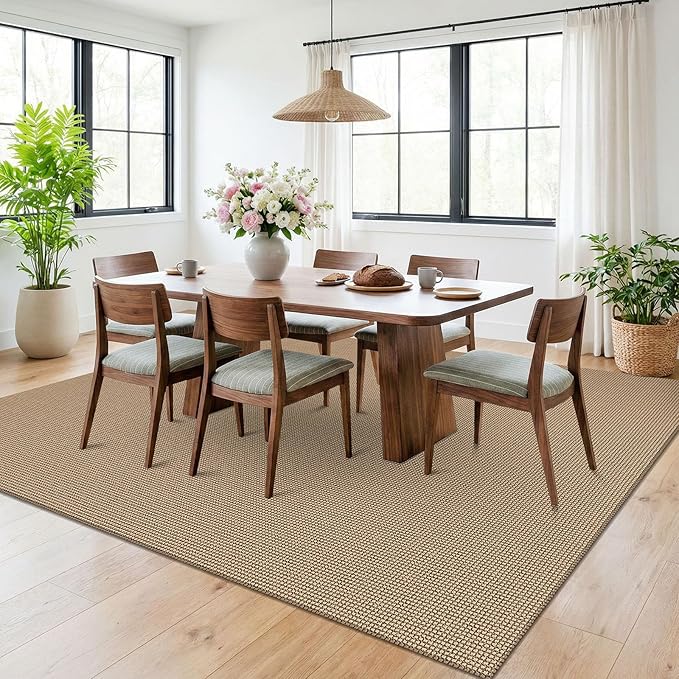 KOZYFLY Washable Area Rug 6x9 ft Rubber Backed Non Slip Rugs - Image 2