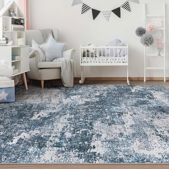 pmtsns Area Rugs 6x9 for Living Room: Washable Rug Modern Abstract Neutral Soft - Image 6