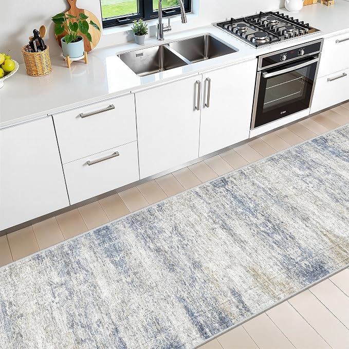 2'6 x 12' Runner Rug Non Slip, Washable Kitchen Rugs, Living Room, Long Rug - Image 5