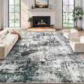 10x14 Area Rug for Living Room: Washable Abstract Large Soft Rugs Non Slip by MXSANYOORUG