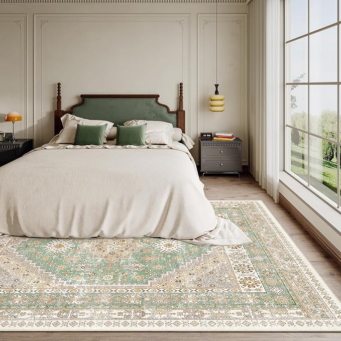 6x9 Area Rugs for Living Room, Large Washable Rug, Dining Room, Low Pile - Image 9
