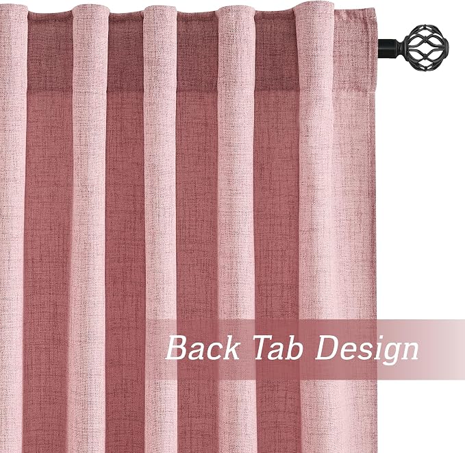 RYB HOME Sheer Curtains 108 inches, Extra Long Floor to Ceiling Curtains | - Image 3