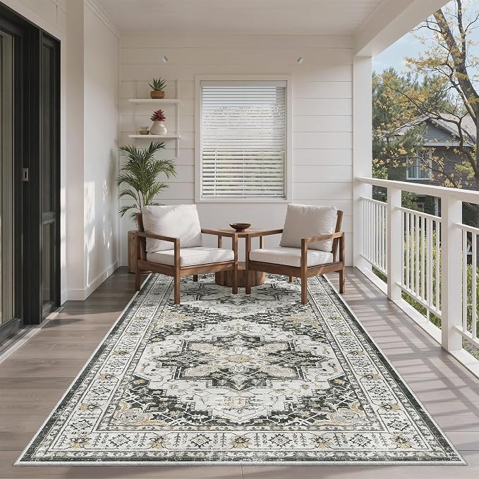 Madane 4x8 Wide Hallway Runner Rug Washable - Image 3