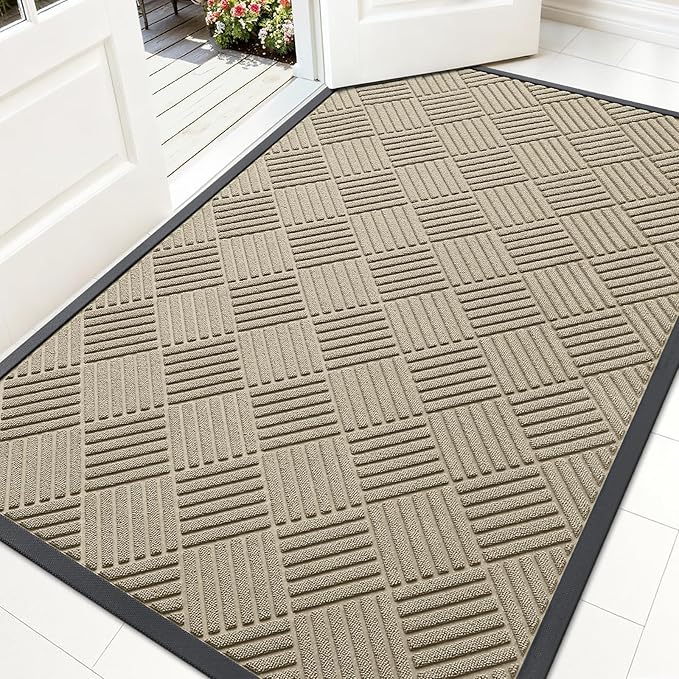 OLANLY Front Door Mat Outside Entrance 59x34, Waterproof Heavy-Duty Doormat | by OLANLY
