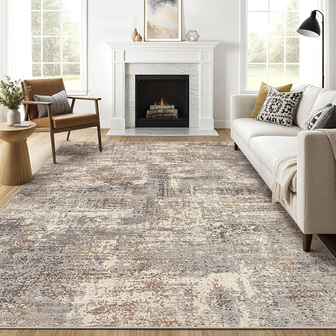 LOONGRUG 7x10 Area Rug Washable Large Neutral Modern Living Room Rugs | by LOONGRUG