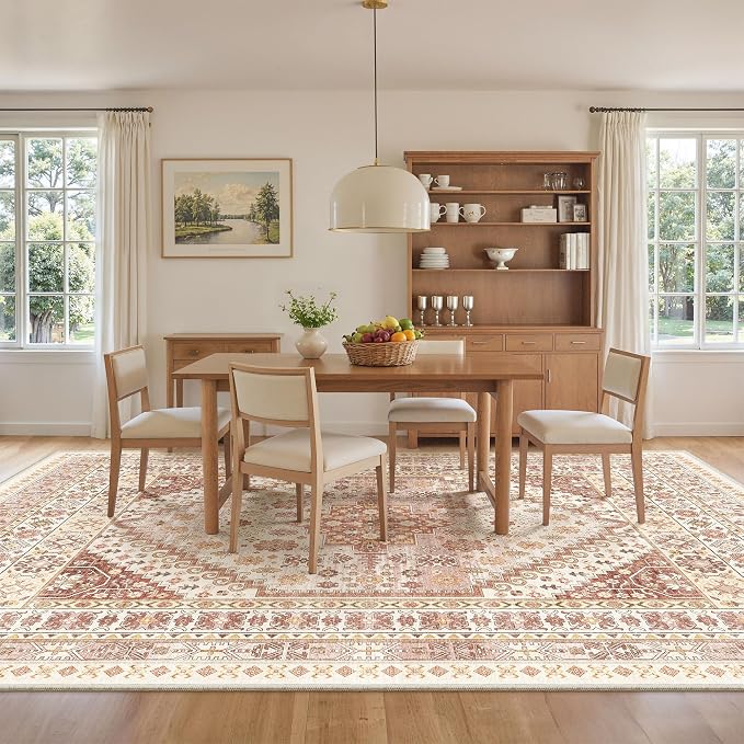 9x12 Area Rugs for Living Room, Large Washable Rug, Dining Room, Low Pile - Image 8