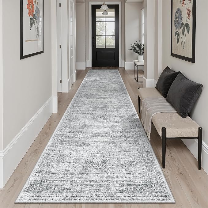 Soalmost Hallway Runner Rug 2'6"x10' Non-Slip Runners - Image 2