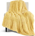 Bedsure GentleSoft Fluffy Yellow Throw Blanket, Room Decor Yellow Gifts by Unknown