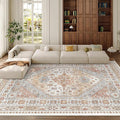 8x12 Area Rugs for Living Room, Large Washable Rug, Dining Room, Low Pile by Zesthome