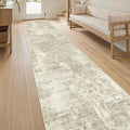 Soalmost Abstract Runner Rug 2x10 Hallway Kitchen Runners Beige/Gray | Vintage by Soalmost