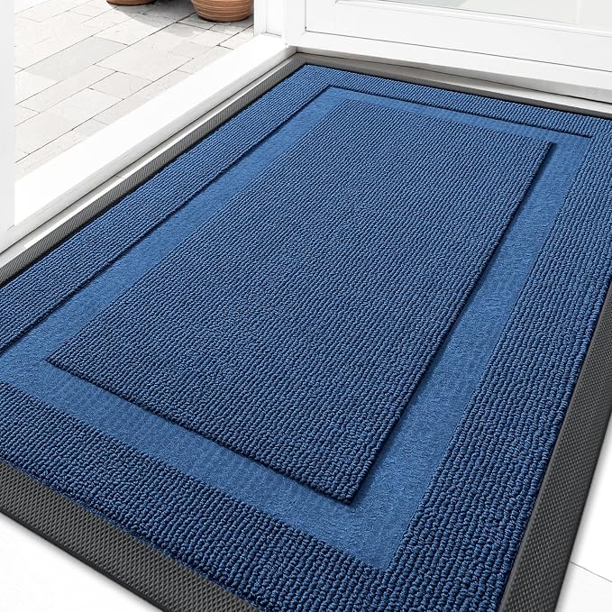 OLANLY Front Door Mat Outside 29.5x17, All-Season Heavy-Duty Rubber Doormat | by OLANLY