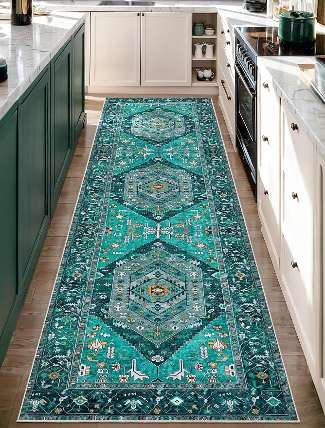SERISSA 2'6"x10' Washable Non Slip Boho Runner Rug - Image 5