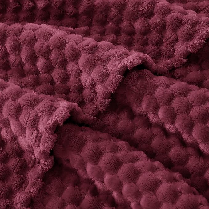 EXQ Home Gentle Soft Fleece Throw Blanket – Cozy Lightweight 3D Imitation - Image 6