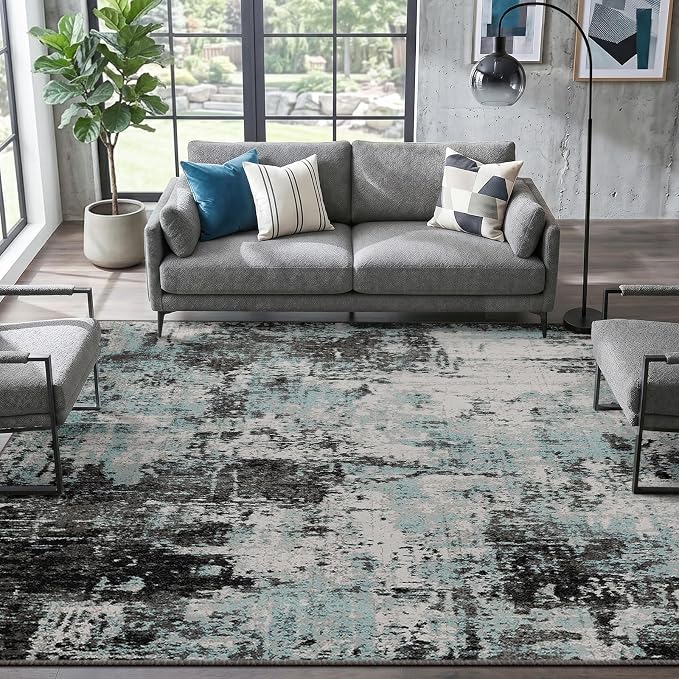 RELEANY Washable 5'x7' Abstract Area Rug - Image 9