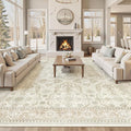 Soalmost 10x14 Area Rugs for Living Room Washable Rug Non-Slip Beige/Brown | by Soalmost