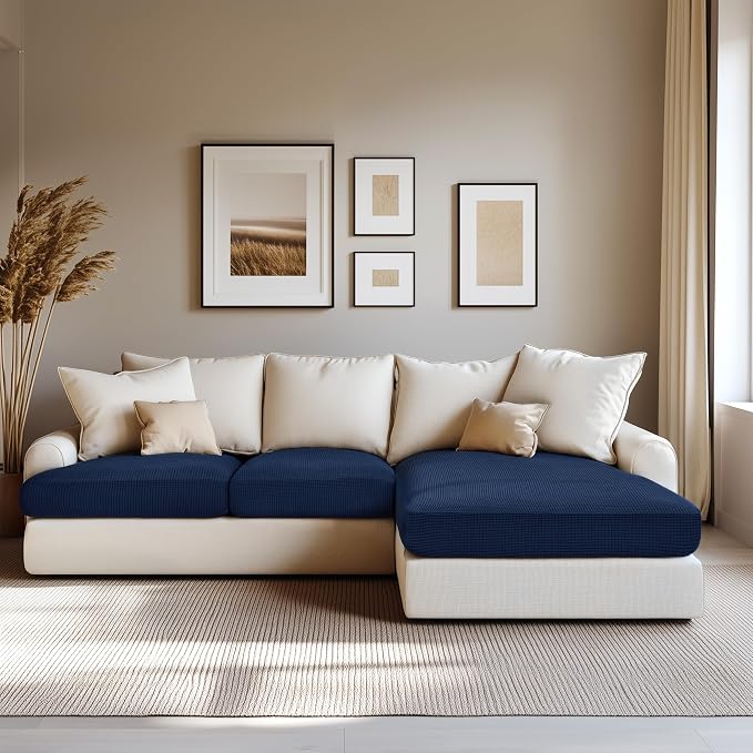 Hokway Stretch Chaise Cover Individual Couch Cushion Slipcovers Reversible - Image 2