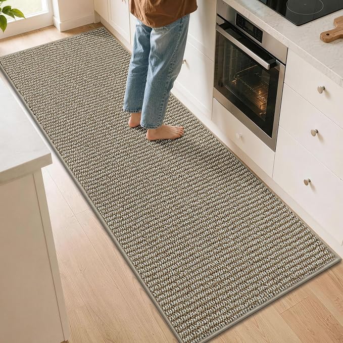 BEQHAUSE Kitchen Runner Rugs 31"x96", Kitchen Mats by BEQHAUSE