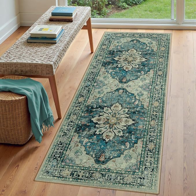 RELEANY Washable Area Rug, Runner 3'x7', Water Repellent, Pet Friendly - Image 3