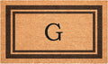 Calloway Mills 152982436G Brown Border 24" x 36" Monogram Doormat by Callowaymills