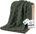 Bedsure GentleSoft Olive Green Throw Blanket by Unknown