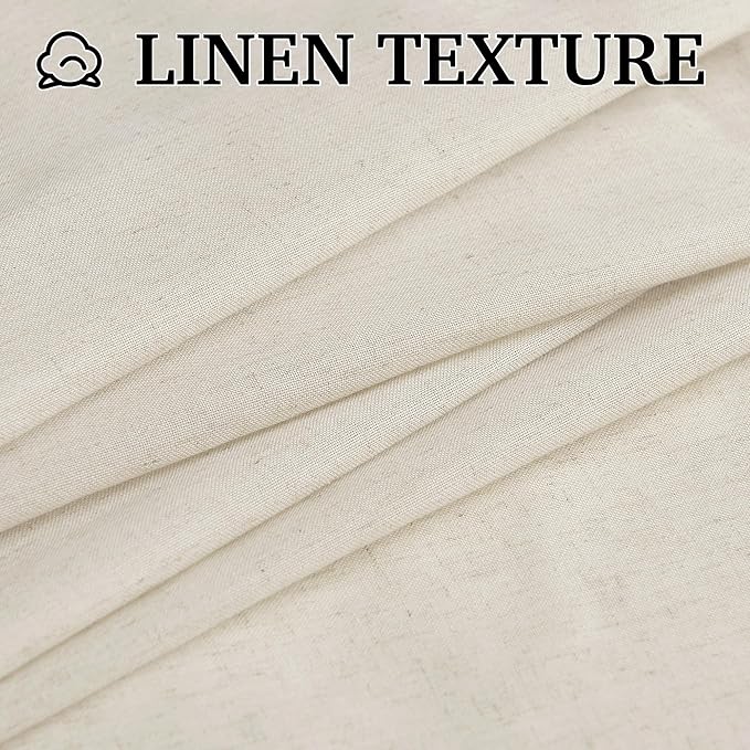RYB HOME Sheer Curtains 108 inches, Extra Long Floor to Ceiling Curtains | - Image 3