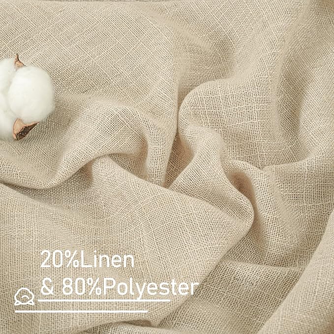 Light Filtering Linen Curtains 84 inches Long - Image 2