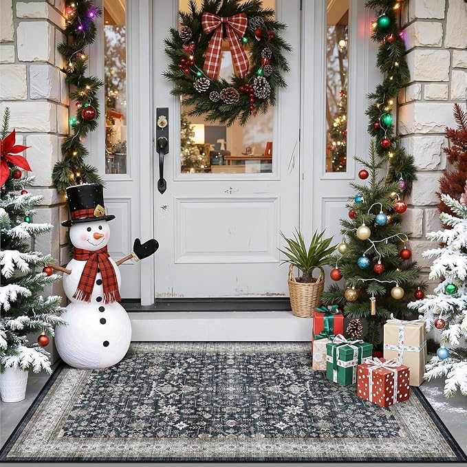 Small Rugs for Entryway Door Mat 2x3 for Kitchen Bathroom | Non Slip;Machine - Image 9