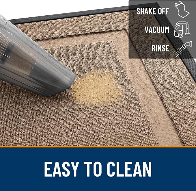 OLANLY Front Door Mat Outside 29.5x17, All-Season Heavy-Duty Rubber Doormat | - Image 6