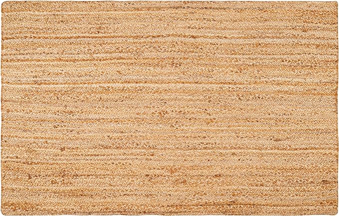 Hausattire Jute Braided Area Rug, 3x5 ft | 100% natural jute, hand woven - Image 3