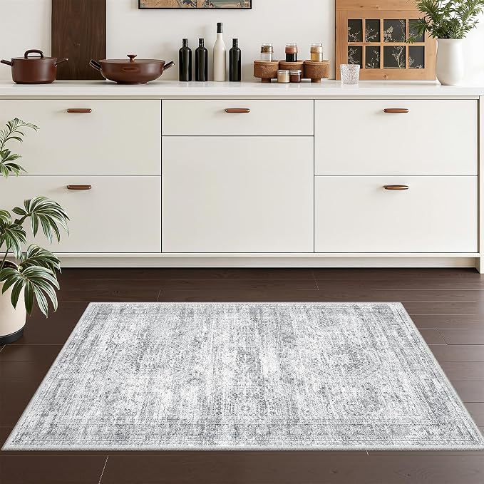 2x3 Rug Non Slip, Small Washable Entryway Rug, Runner - Image 5