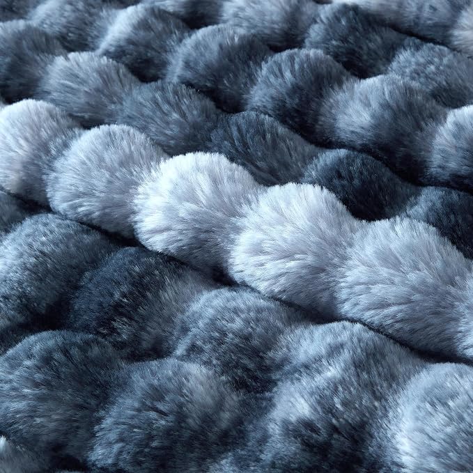 60x80 Inches Ultra-Soft Fuzzy Faux Fur Plush Twin Size Blanket - Image 6