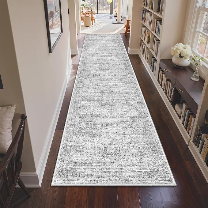 3x12 Runner Rug Non Slip, Washable Hallway Runner Rug, Living Room, Long Rug - Image 4