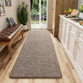 2x6 Runner Rug for Hallway, Long Runner Rugs Non Slip, Matte Brown | Soft by AROGANAREARUG