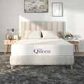NapQueen Queen Mattress, 8 Inch Charcoal Memory Foam, CertiPUR-US Certified, Breathable Soft Fabric Cover