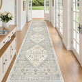 2'6 x 10' Runner Rug Non Slip, Washable Kitchen Rugs, Living Room, Long Rug by Zesthome