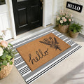 2 PCS Spring Welcome Door Mat Set, Farmhouse Spring Wildflower Doormat by Unknown