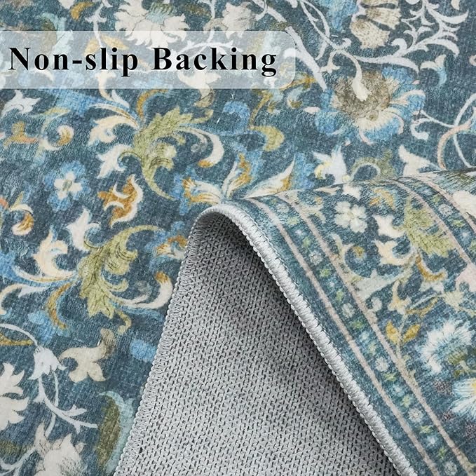 Living Room 6x8 Area Rugs: Farmhouse Washable Ultra Soft Carpet - Image 4