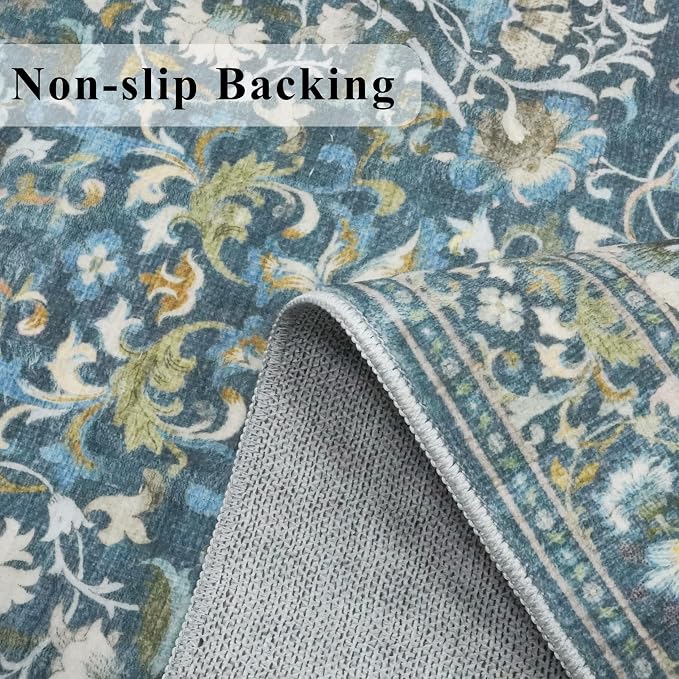 Washable 3x5 Entryway Area Rugs: Ultra Soft Low Pile Carpet - Image 4
