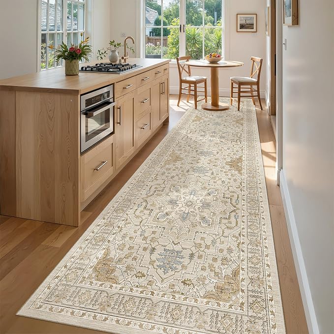 Madane Hallway Runner Rug 3x10 Washable Kitchen Runners 10ft, Soft Low-Pile - Image 2