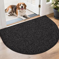 BEQHAUSE Dirt Trapper Door Mat 26" x 40" Half Circle Non Slip Rugs, Absorbent by BEQHAUSE