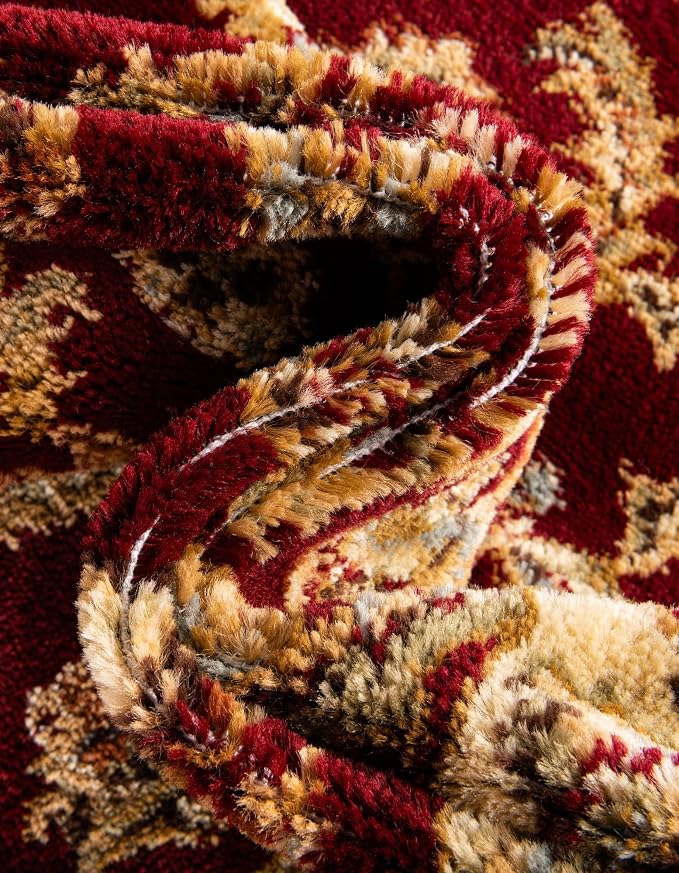 Rugs.com Aditi Collection Rug – 10x13 Red Medium-Pile Rug Perfect - Image 9