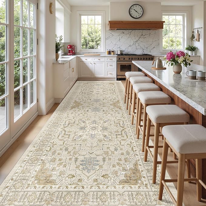 Madane 4x10 Wide Hallway Runner Rug Washable by Madane