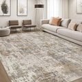 DMOYEST Area Rug Living Room Rugs 6x9 Washable Abstract Carpet | Neutral Modern by DMOYEST