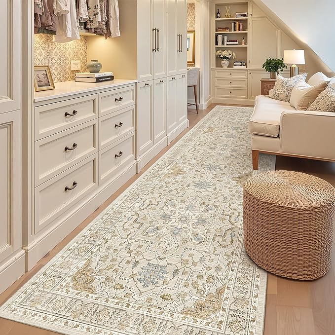 Madane Hallway Runner Rug 3x10 Washable Kitchen Runners 10ft, Soft Low-Pile by Madane