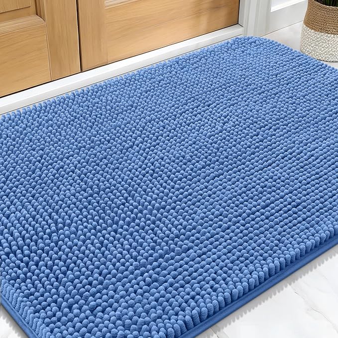 OLANLY Dog Door Mat for Muddy Paws 32x20, Super Absorbent Chenille Mud Mat | by OLANLY