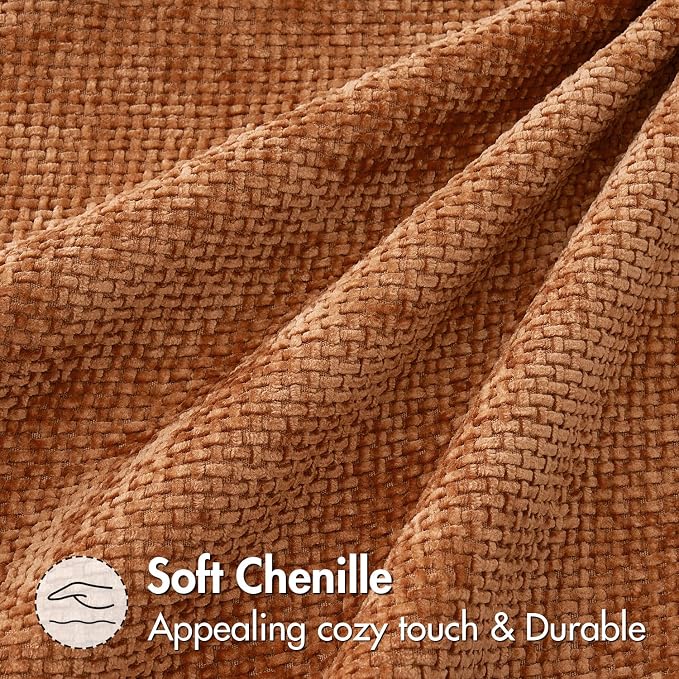 MIULEE Fall Decorative Orange Couch Throw Pillow Covers 20x20 Inch 2 Pack | - Image 6