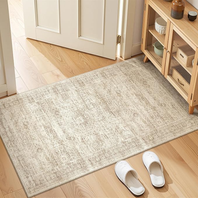 2x4 Rug Runners for Hallways Non Slip, Nursery Room, Soft Runner Rug, Stain by Restydon