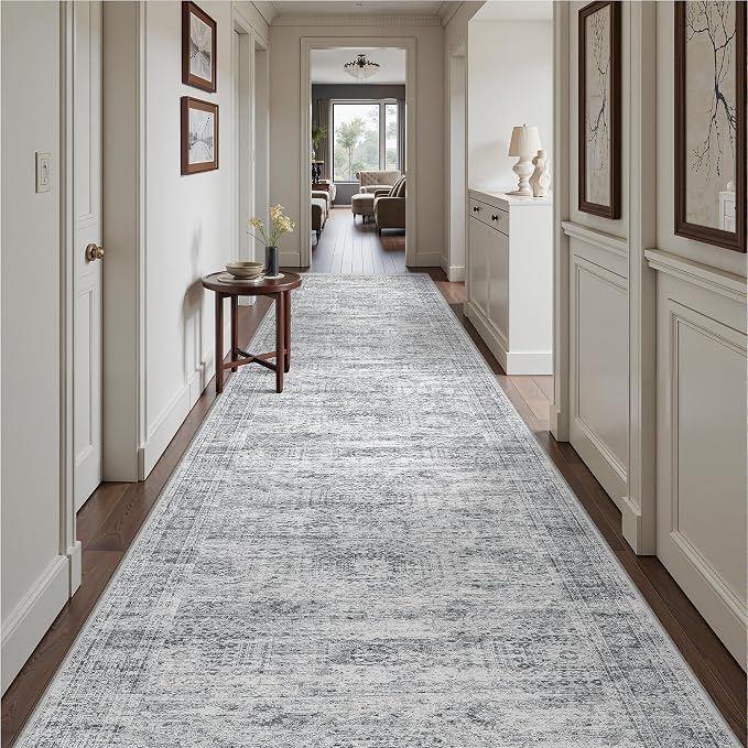 3x14 Runner Rug Non Slip, Washable Hallway Runner Rug, Living Room, Extra Long - Image 5